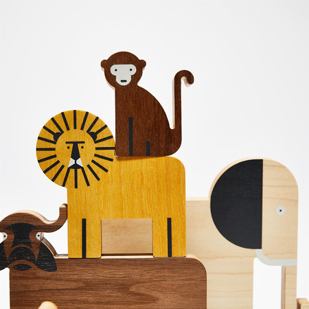 Drewniane zabawki - 12 Zwierzaków